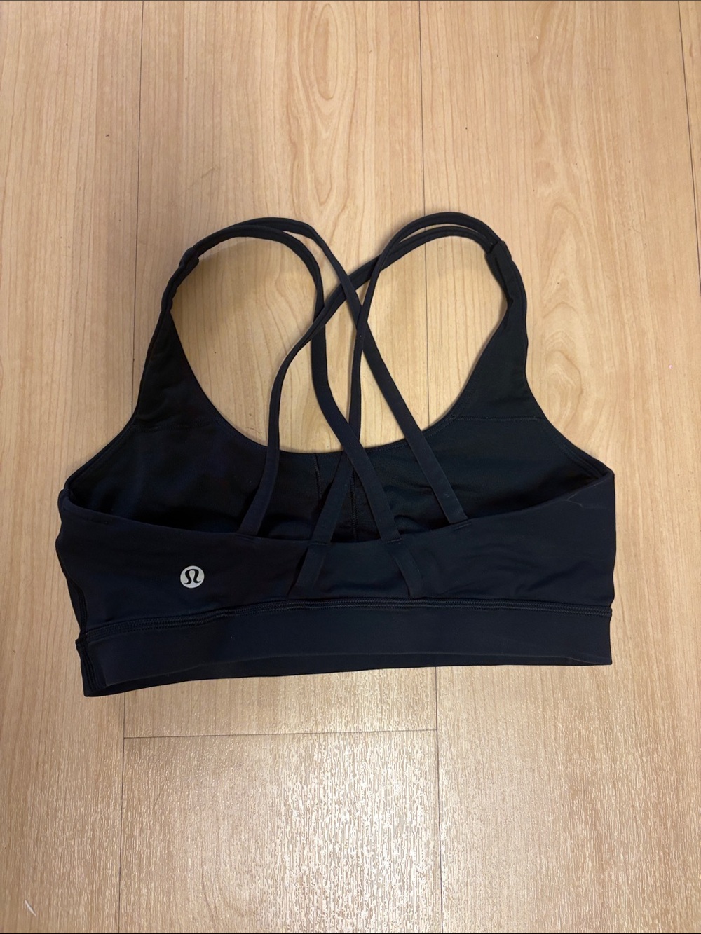 lululemon athletica Black Crossback Strappy Sports Bra
